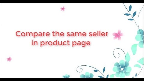 How to Add Compare Product with Magento 2 multi vendor module