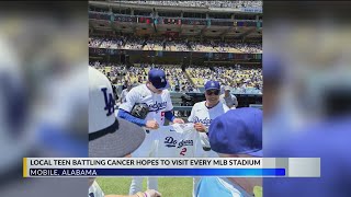 Alabama teen battling brain cancer seeks to visit every MLB ballpark
