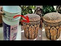 Make Sitting STOOL from Reusing Waste Paint Bucket | Best Out of Waste | Home Decorating Idea
