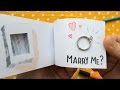 Flipbook proposal with hidden engagement ring compartment original