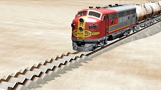 Trains vs Old Broke Railway | BeamNG.Drive McQueen