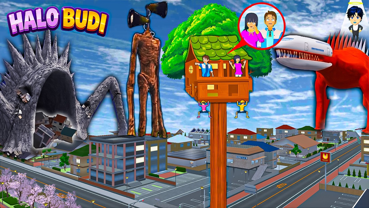 Yuta Mio Buat Rumah Pohon Paling Aman Dari Pasukan LAND EATER, SIREN HEAD Di Kota Sakura😱