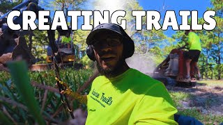 Creating a New Trail as a Trail Builder | Lift and Tilt Single Track Trail | 30G John Deere