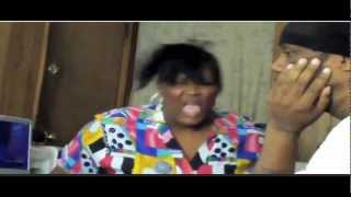 Black fat loud mouth lady gets the black smack off her