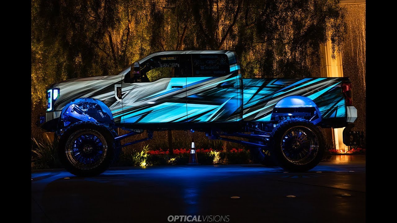 LIGHT UP TRUCK WRAP SEMA Truck YouTube light-up-truck-wrap-sema-truck-youtube