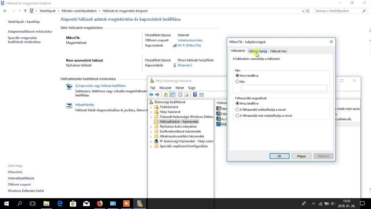 Microsoft Windows 10 Pro hálózati profil váltás egyszerűen [OpenVPN TAP] |  ITFroccs.hu - YouTube
