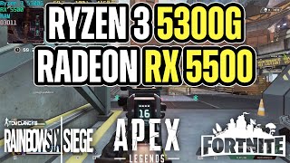 Ryzen 5300G + Radeon 5500 | Test w/ Dedicated + Integrated Graphics | Test in 3 Games