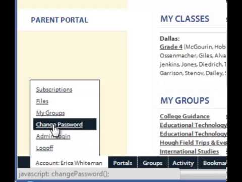 Portal Tutorial: Change Your Password