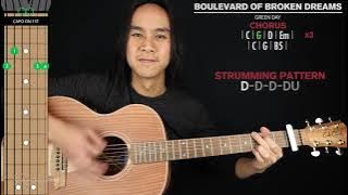 Boulevard of Broken Dreams ACOUSTIC Guitar Cover Green Day 🎸|Tabs   Chords|