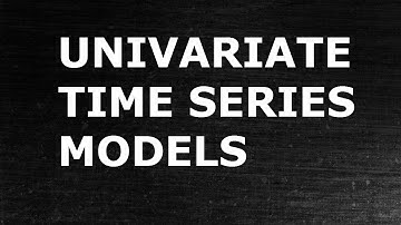 Univariate Time Series Models || Forecasting || Data Science