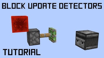 How to Build 4 Block Update Detectors in Minecraft