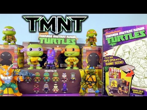 Teenage-Mutant-Ninja-Turtle-Pizza-Box-Playset-Toy-New-Kidrobot-TMNT-Blin
