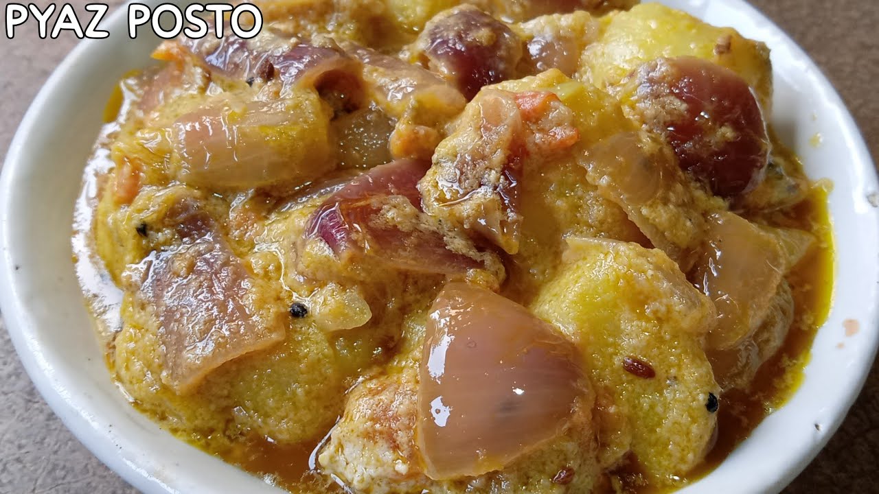 Pyaz U Pyaz aloo posto recipe,प्याज आलू पोस्ता की रेसिपी - YouTube