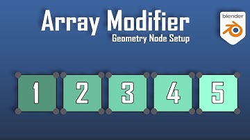 The Array Modifier - Blender Geometry Nodes