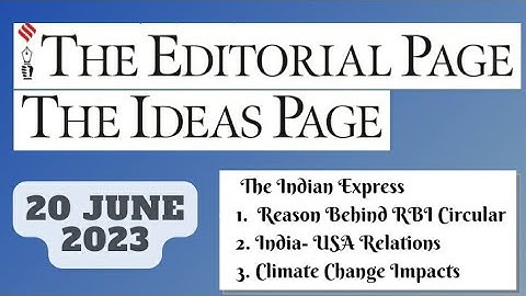 20th June 2023 | Gargi Classes The Editorials & Idea Analysis | By R.K. Lata