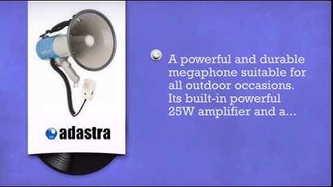 Megaphone with siren 25W max - DJkit.com