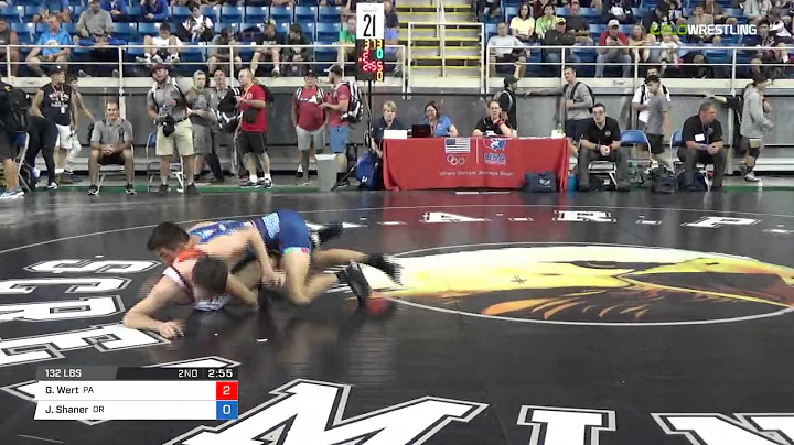 Junior FS 132 Round of 64 - Gregg Wert (PA) vs. Ja...