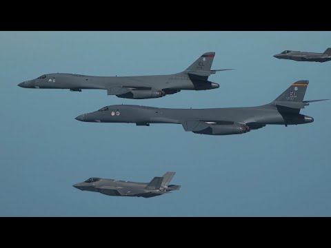 미 공군 B-1B 전략폭격기, 공군 F-<strong>35A</strong> 등 연합공중훈련