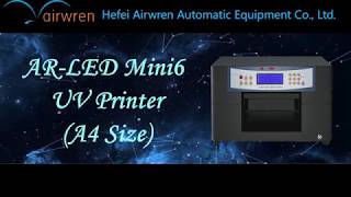 Airwren UV LED Mini6 printer - YouTube