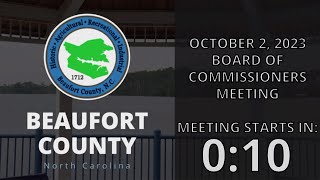 October 2, 2023 Beaufort County Board of Commissioners Meeting