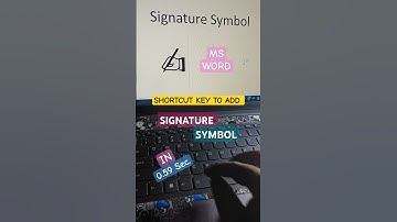 Signature 🔥 symbol shortcut key in ms word #shorts #asmr #ytshorts #shortvideo #shortsfeed #pc