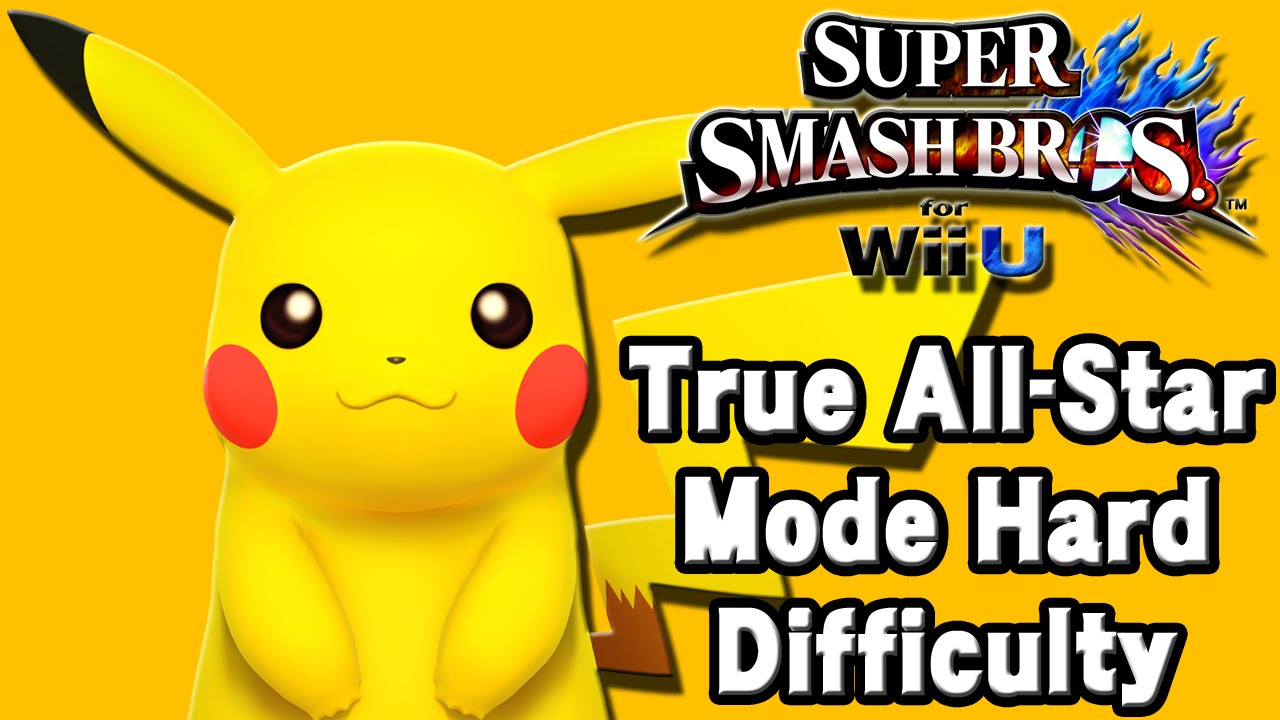 Super Smash Bros. For Wii U (True All-Star Mode Hard Difficulty | Pikachu) 60fps