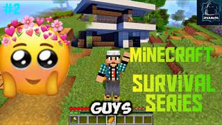 Minecraft Survivor Series ❤️‍🩹#2 new beautiful house🏡