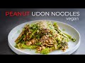 VEGAN PEANUT NOODLES RECIPE | EASY SICHUAN STYLE WITH UDON STIR FRY