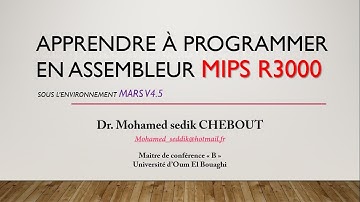 MIPS R3000 : Initiation (Conférence Google Meet)