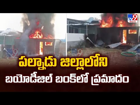 పల్నాడు జిల్లాలోని బయోడీజిల్ బంక్ లో ప్రమాదం | Bio Diesel Bunk Fire Accident - TV9 - TV9