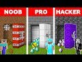Minecraft noob vs pro vs hacker  secret vault challenge in minecraft  animation