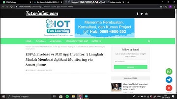 Aplikasi Android dengan MIT App Inventor untuk memantau suhu dan kelembaban ruangan