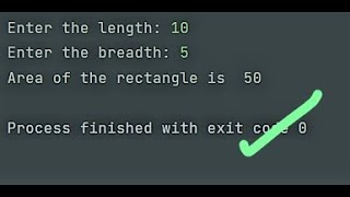 How to create an area calculator of a rectangle using python