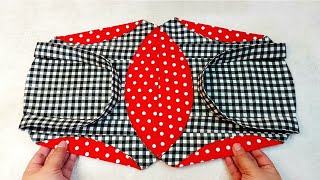 : Only Few People Know This Easiest Way Sewing Round Bag  Great Sewing Tutorial #diybag