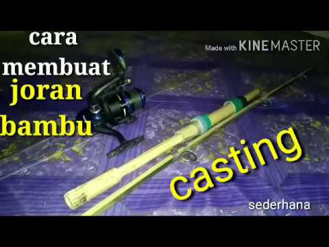 Cara  membuat  joran bambu  casting sederhana  YouTube