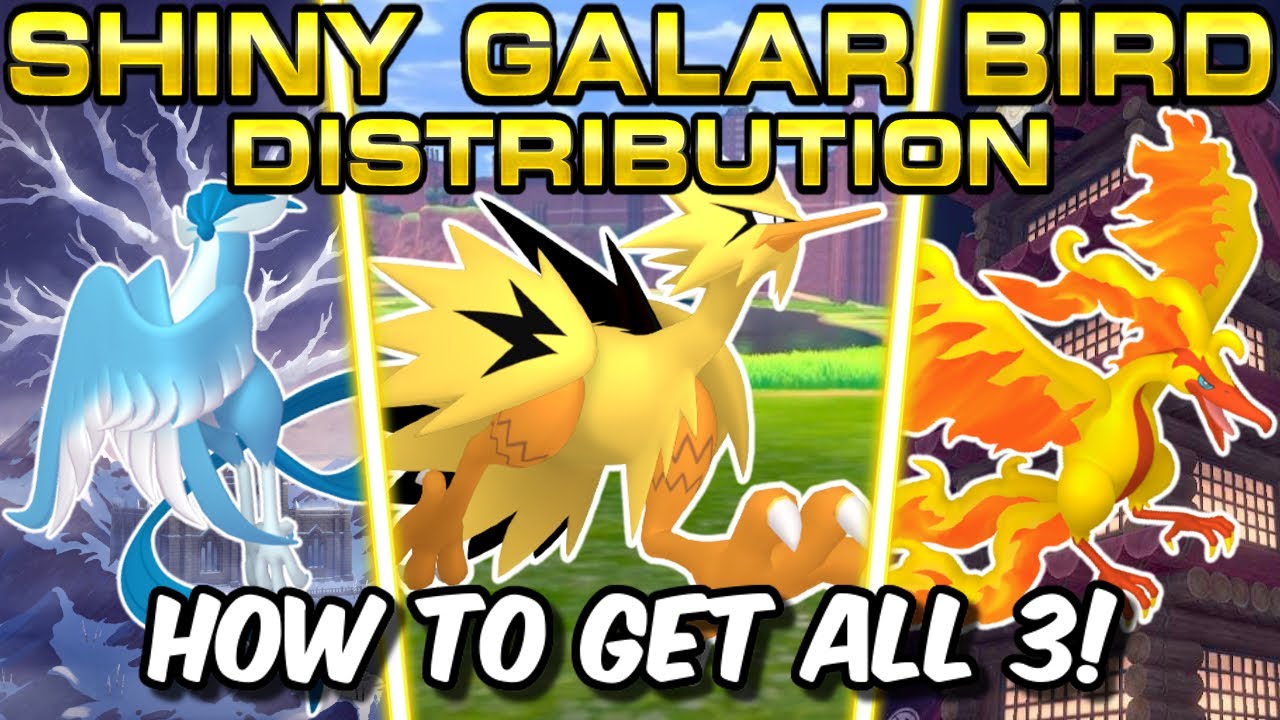 How to get Shiny Galarian Articuno, Zapdos and Moltres in Pokemon