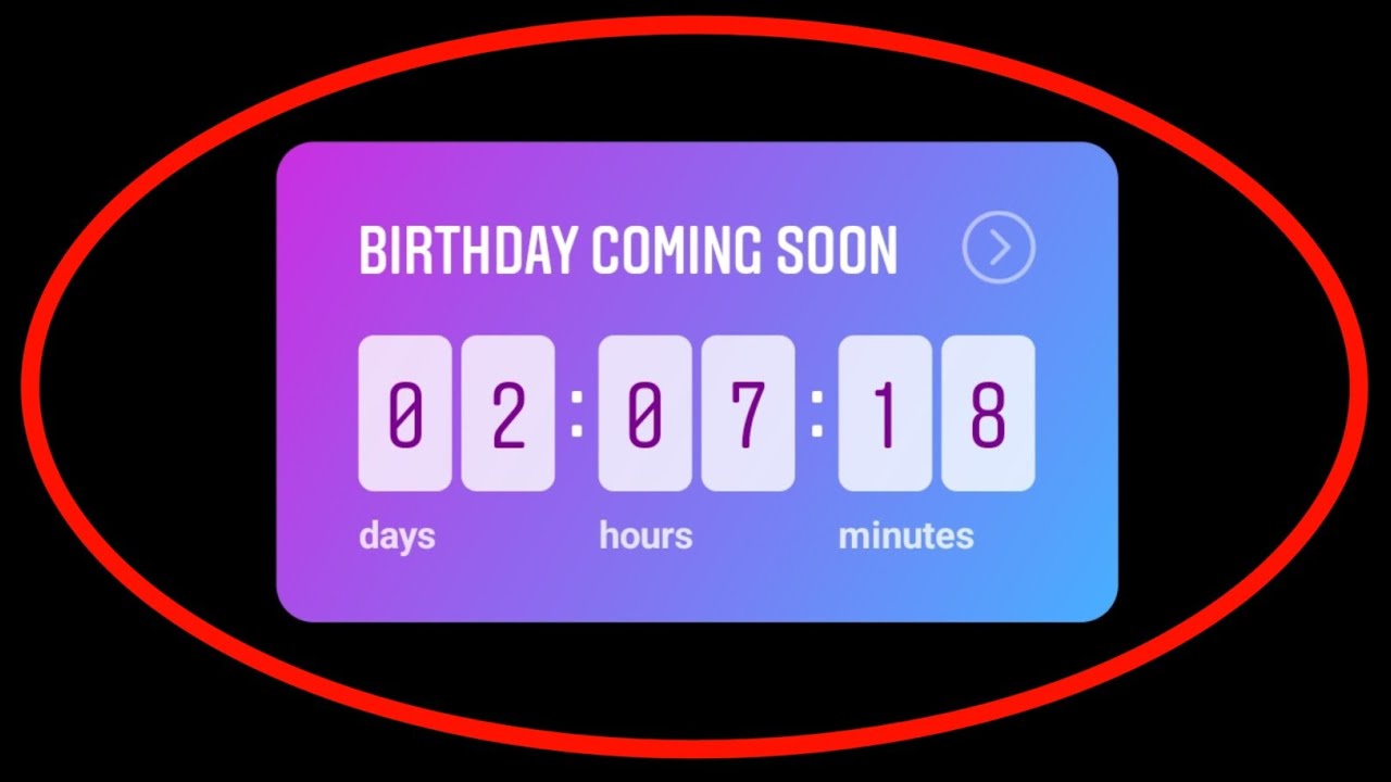 Instagram Par Birthday Coming Soon Story Kaise Dale - YouTube