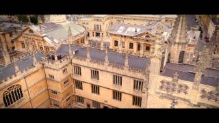 Oxford University by drone