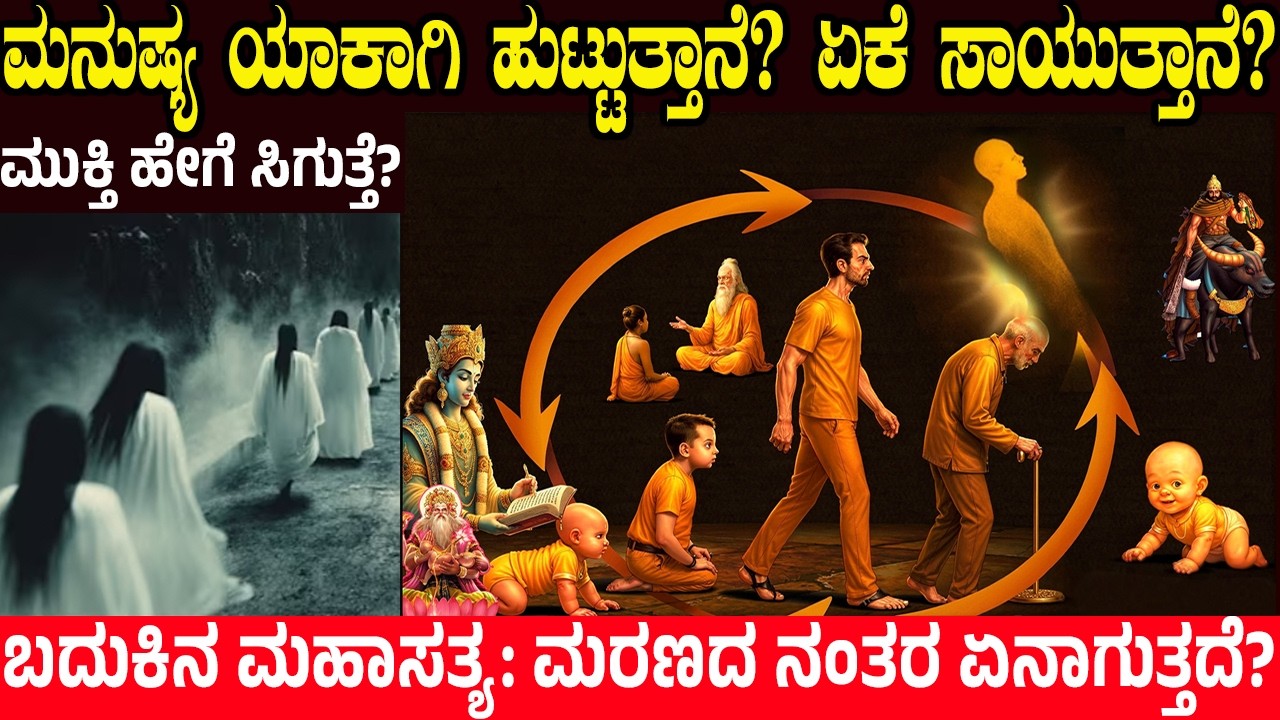 ಹುಟ್ಟು ಮತ್ತು ಸಾವು ಏಕೆ? ಮೋಕ್ಷದ ರಹಸ್ಯ ಮರಣದ ನಂತರ ಏನಾಗುತ್ತದೆ? Spiritual Truths  | Life Cycle Explained”