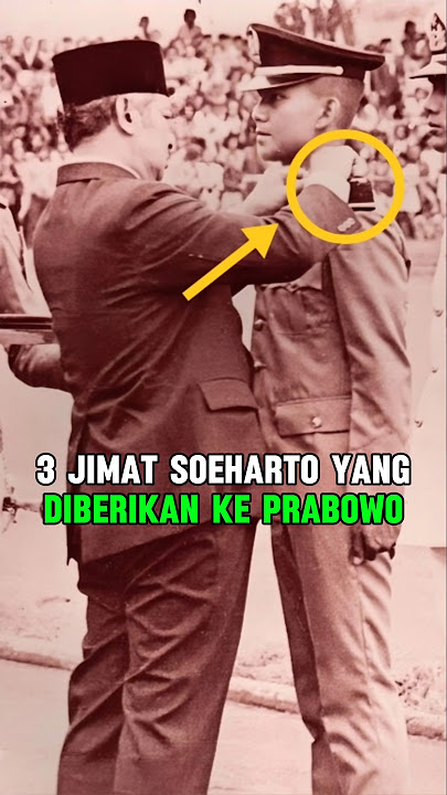3 JIMAT PRESIDEN SOEHARTO YANG DIBERIKAN KE PRABOWO SUBIANTO #soeharto #prabowo #prabowosubianto