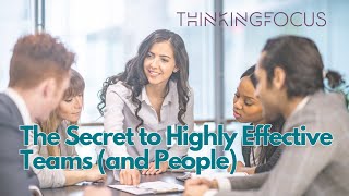 Webinar: The Secret to Highly Effective Teams (and People)
