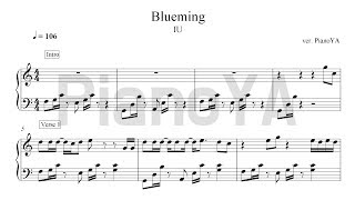 아이유(IU) - Blueming 피아노 악보 Piano Sheet Music Score