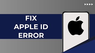 Fix Verification Failed Apple ID Server Problem (2025)