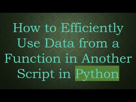 How to Efficiently