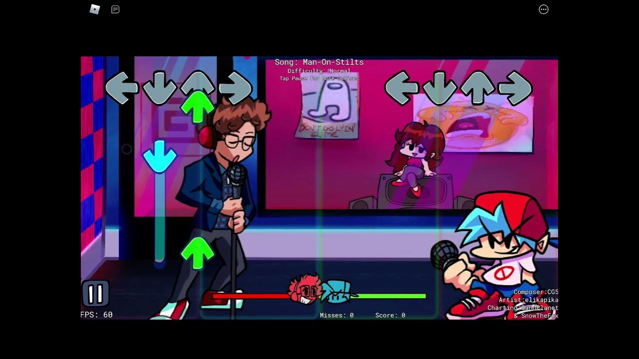 Completing Man on stilts! (Roblox FNF) YouTube