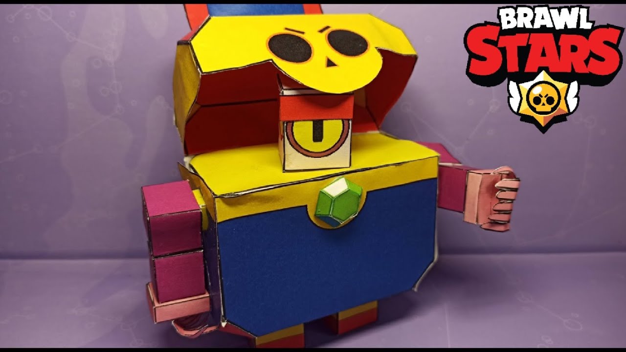 How To Make A Paper Megabox Darryl Youtube - origami brawl stars box