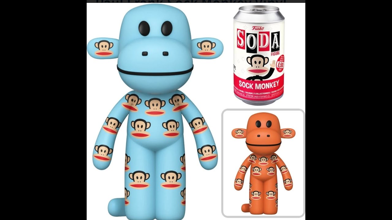 Figurine Funko Soda Vinyl - Sock Monkey Paul Frank - Édition Limitée Internationale 5000 Exemplaires