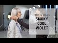 Cool blonde hair with a smoky violet hue | How to Color | Goldwell Education Plus