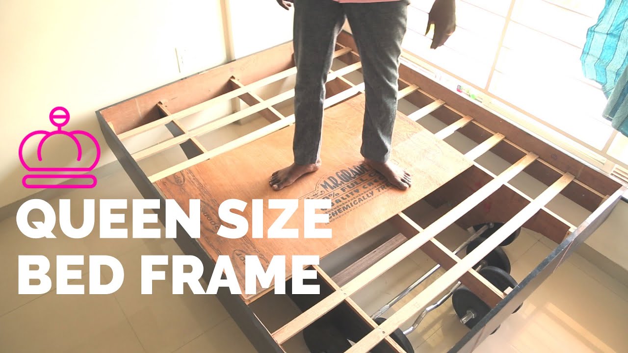 Unique Queen Size Bed Frame - How to Build - YouTube