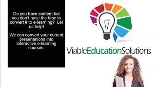 We Can Convert Your Content to e-Learning